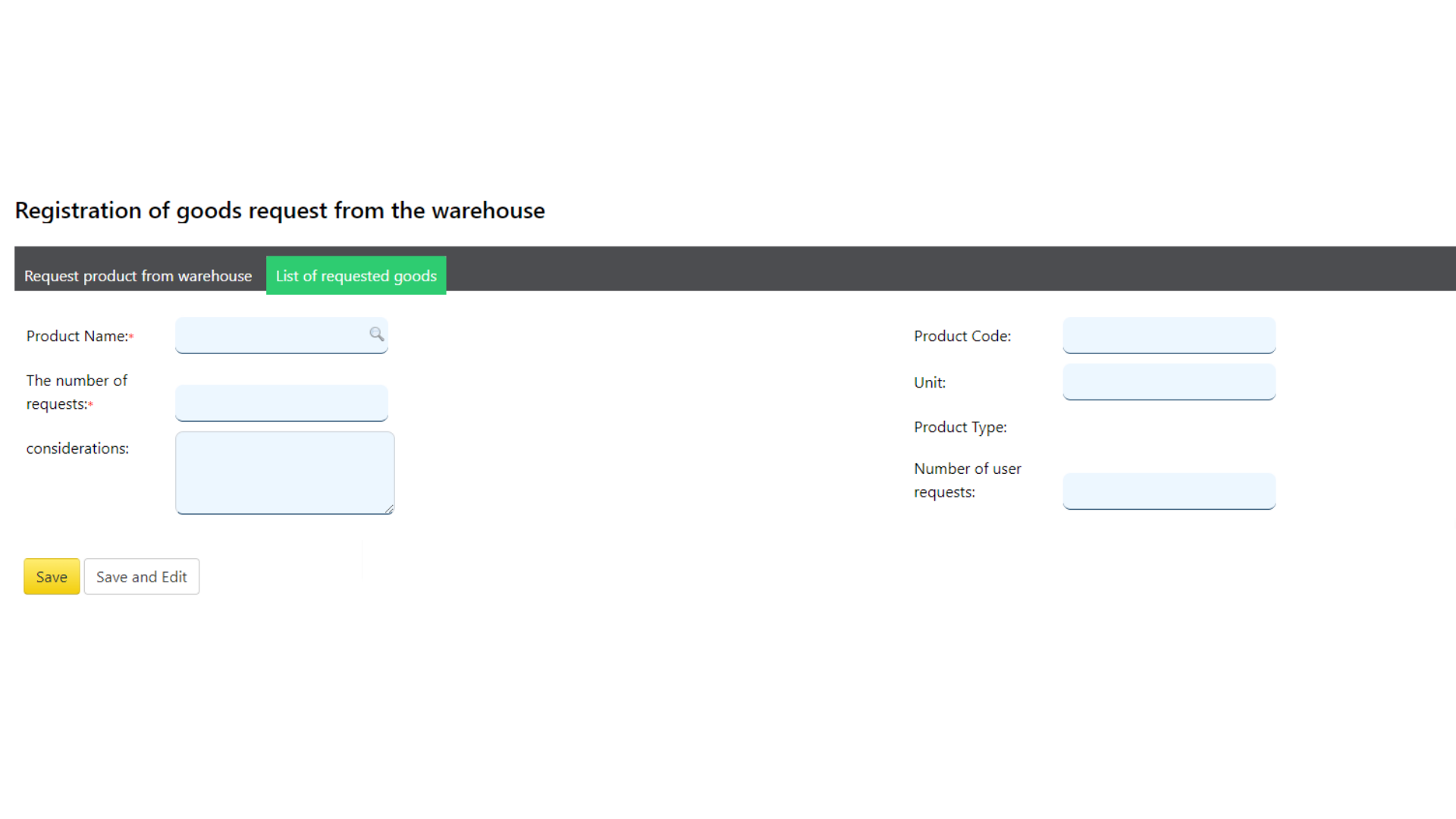 order registration system