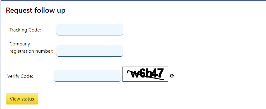 Tracking the application by the applicant companies